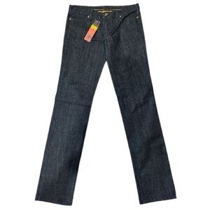 ⭐️NWT⭐️Tory Burch Women’s Skinny Dark Indigo Jeans with Tory Logo Buttons